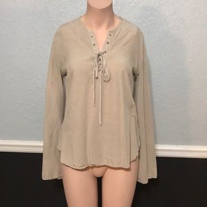 Cream colored long sleeve